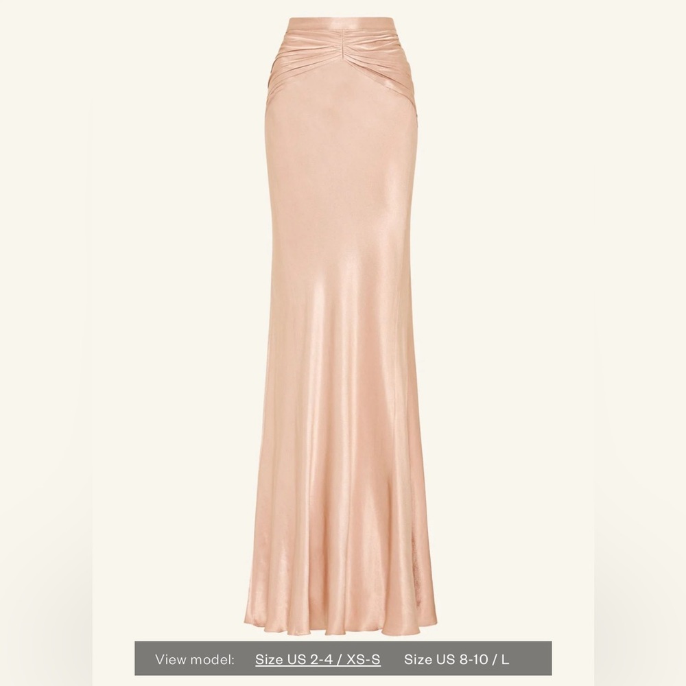 La Lune Ruched Maxi Skirt - Desert Rose